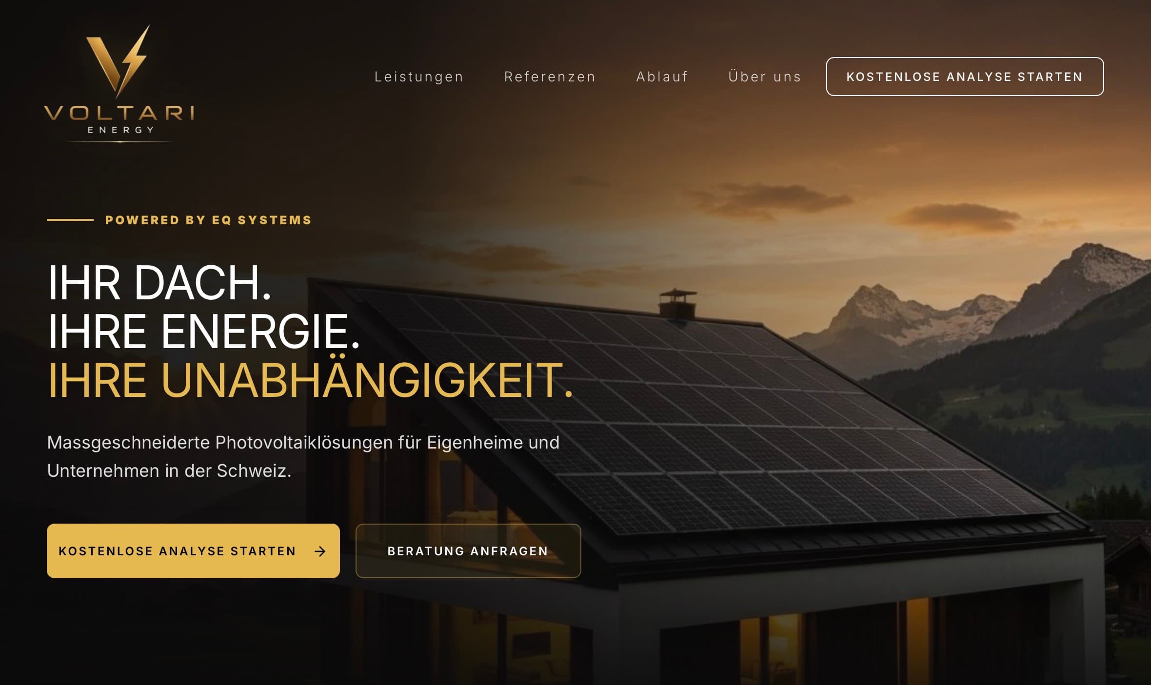 Voltari Energy Website Screenshot